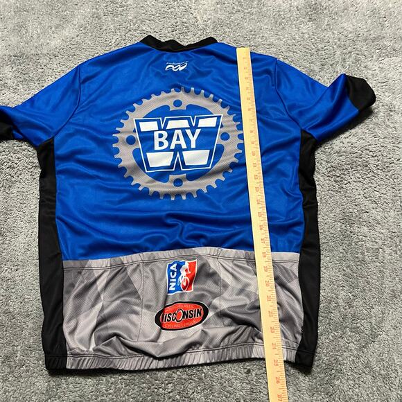 Podiumwear Cycle Jersey Shirt Mens XXL Performance Cycling Pocket Wisconsin - Picture 3 of 5